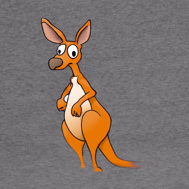 Cute Kangaroo Drawing by Play Zoo